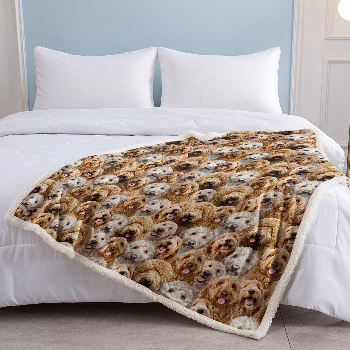 Cockapoo lovers Fleece Blanket