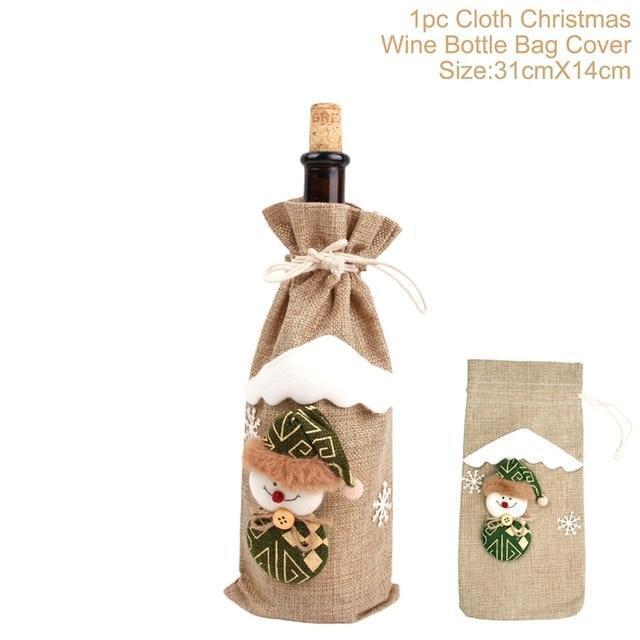 Wine Bottle Socks - Christmas Decorations