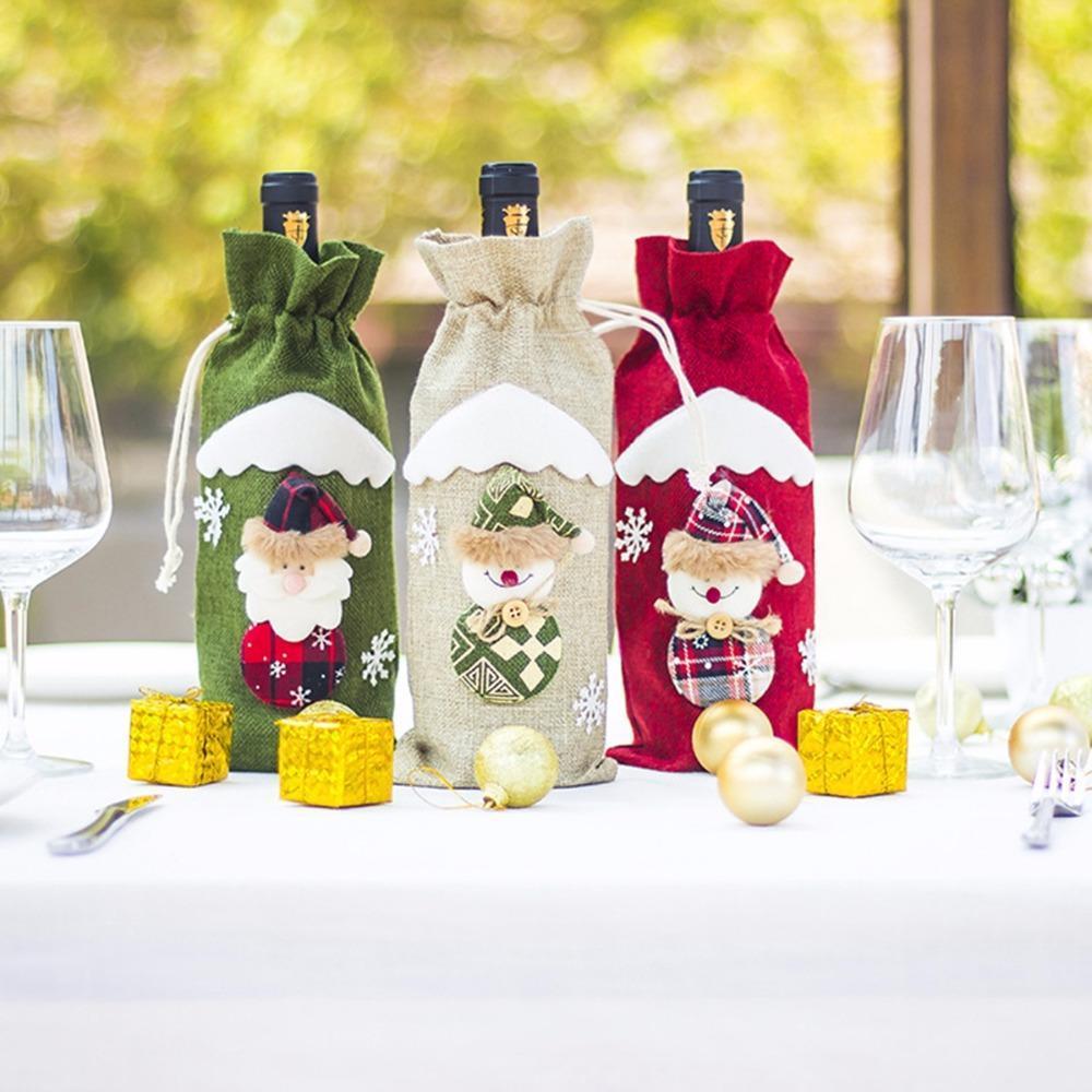 Wine Bottle Socks - Christmas Decorations