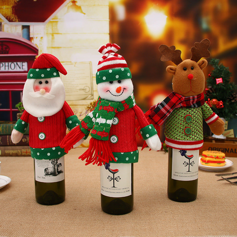 Wine Bottle Socks - Christmas Decorations