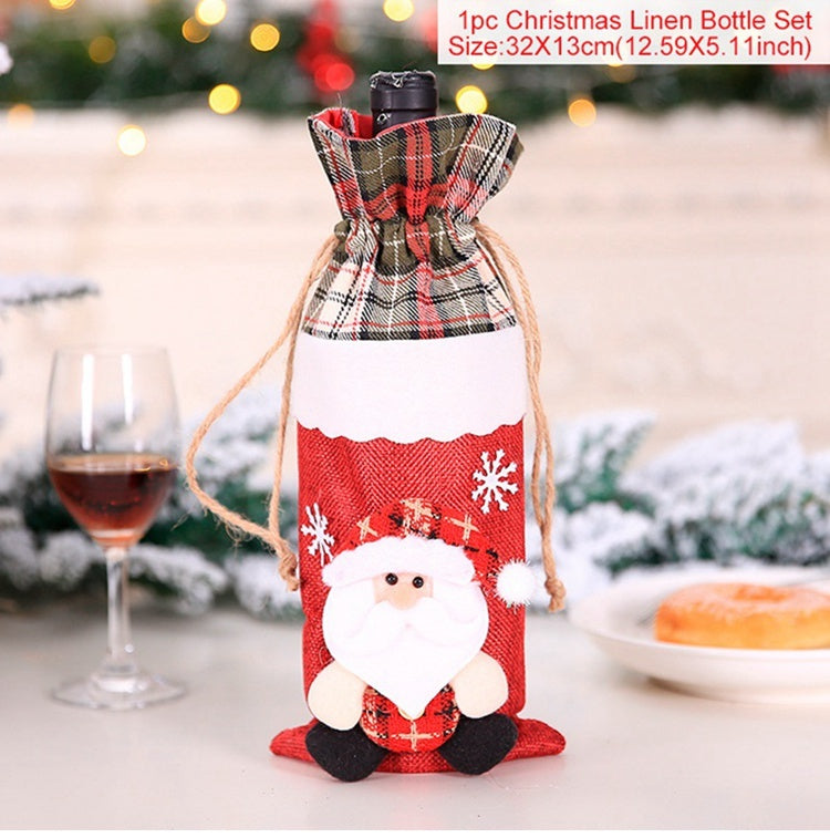Wine Bottle Socks - Christmas Decorations