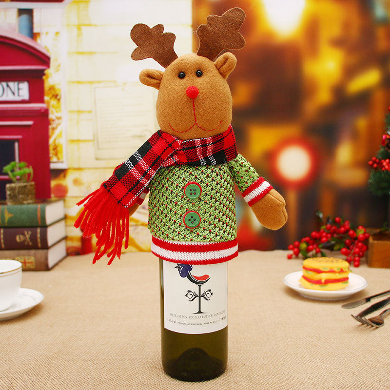 Wine Bottle Socks - Christmas Decorations