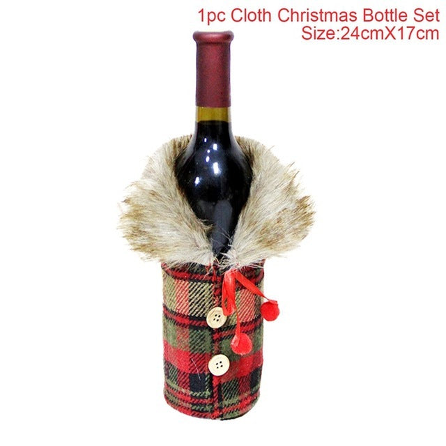 Wine Bottle Socks - Christmas Decorations