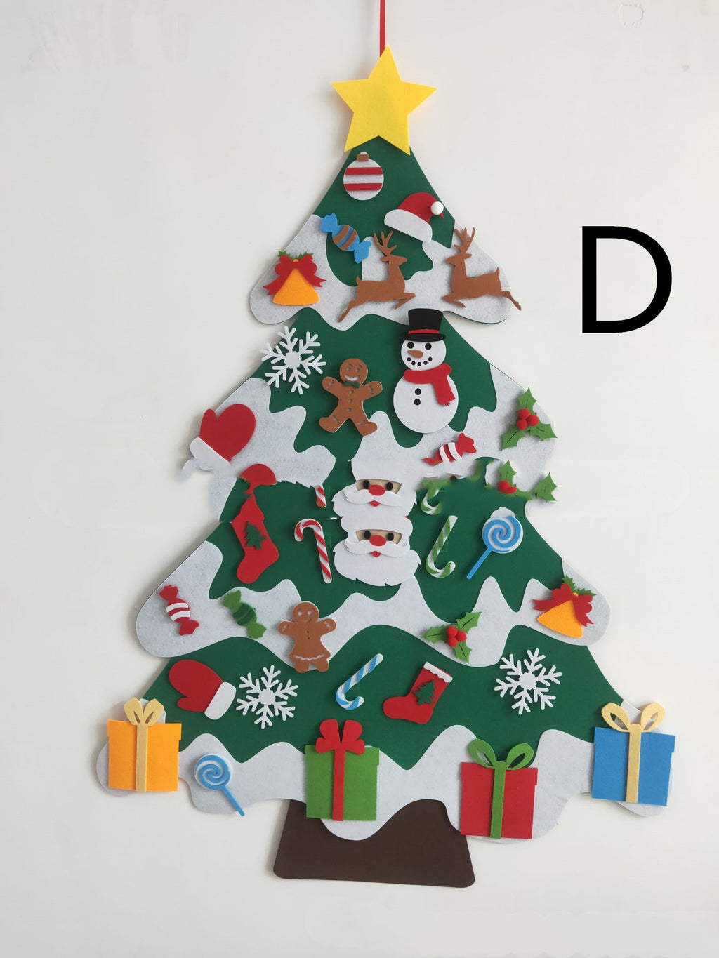 Felt Christmas Tree With Three-dimensional Christmas Tree