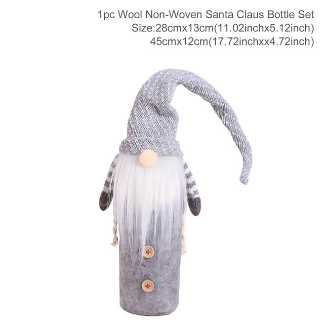 Wine Bottle Socks - Christmas Decorations