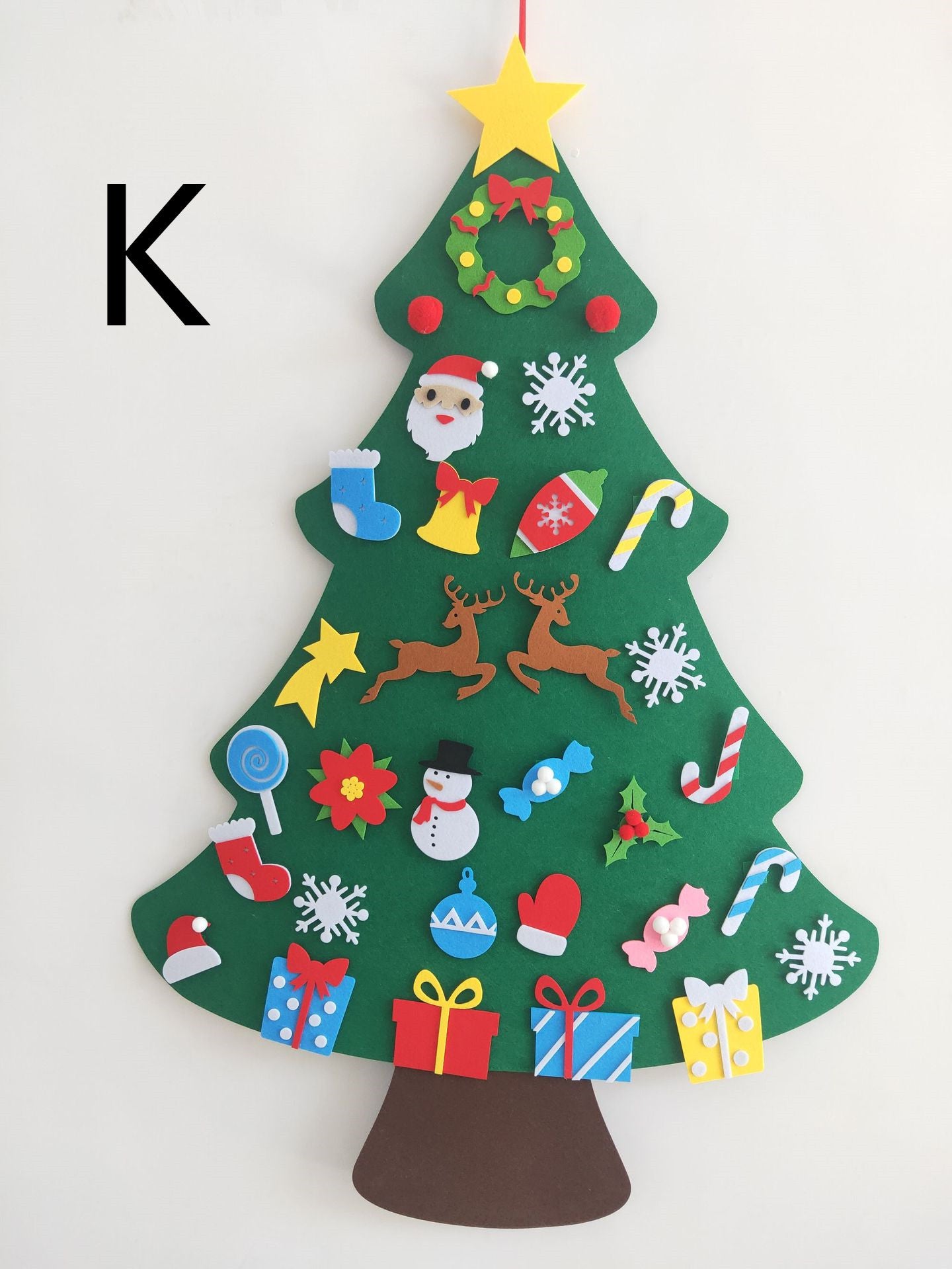 Felt Christmas Tree With Three-dimensional Christmas Tree