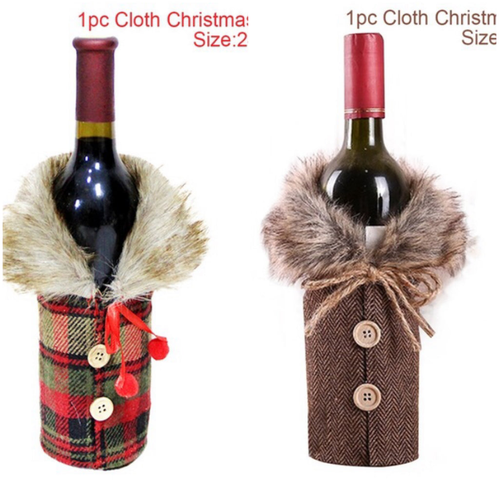 Wine Bottle Socks - Christmas Decorations