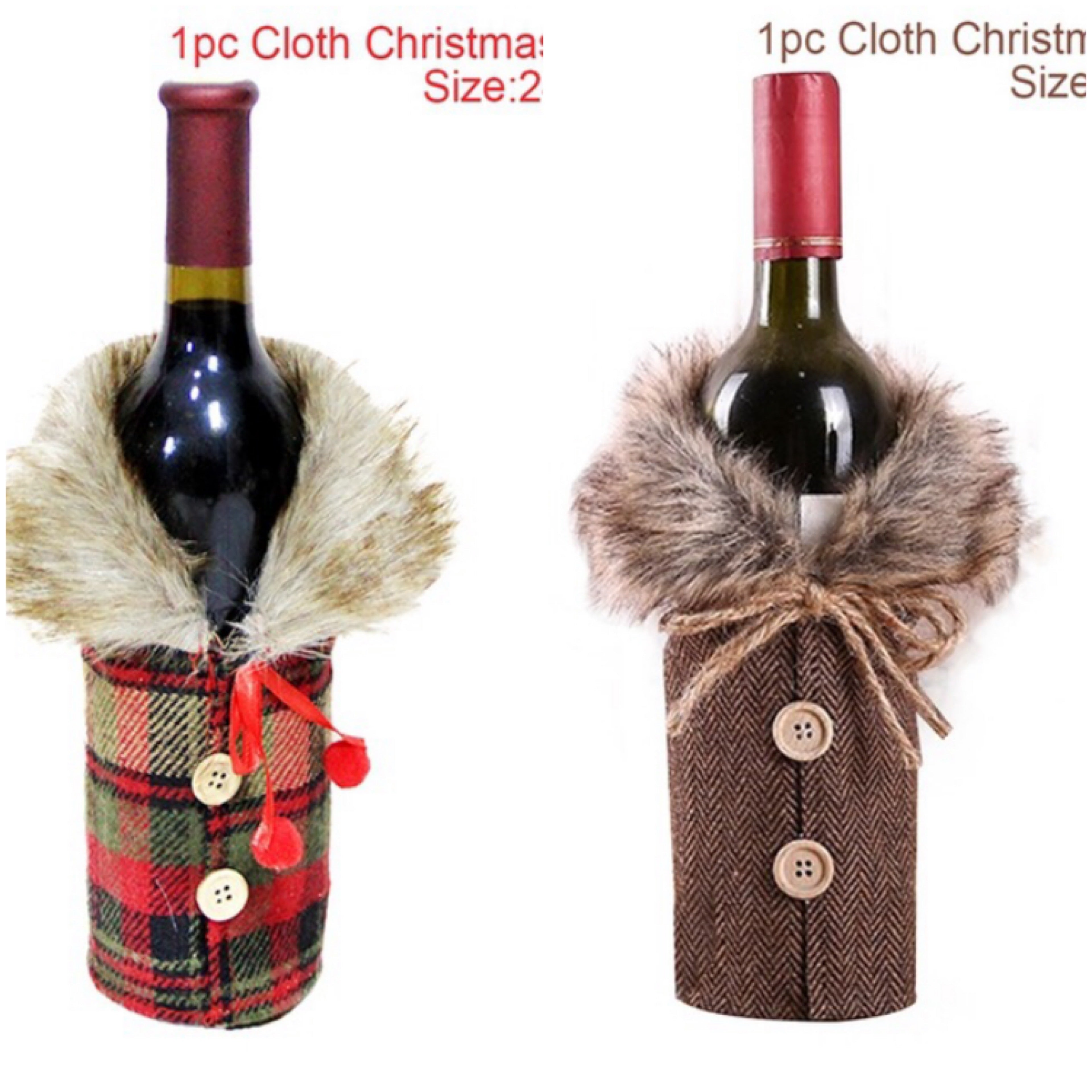 Wine Bottle Socks - Christmas Decorations