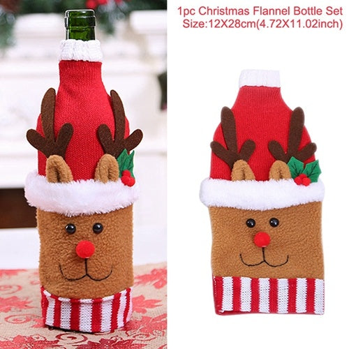 Wine Bottle Socks - Christmas Decorations