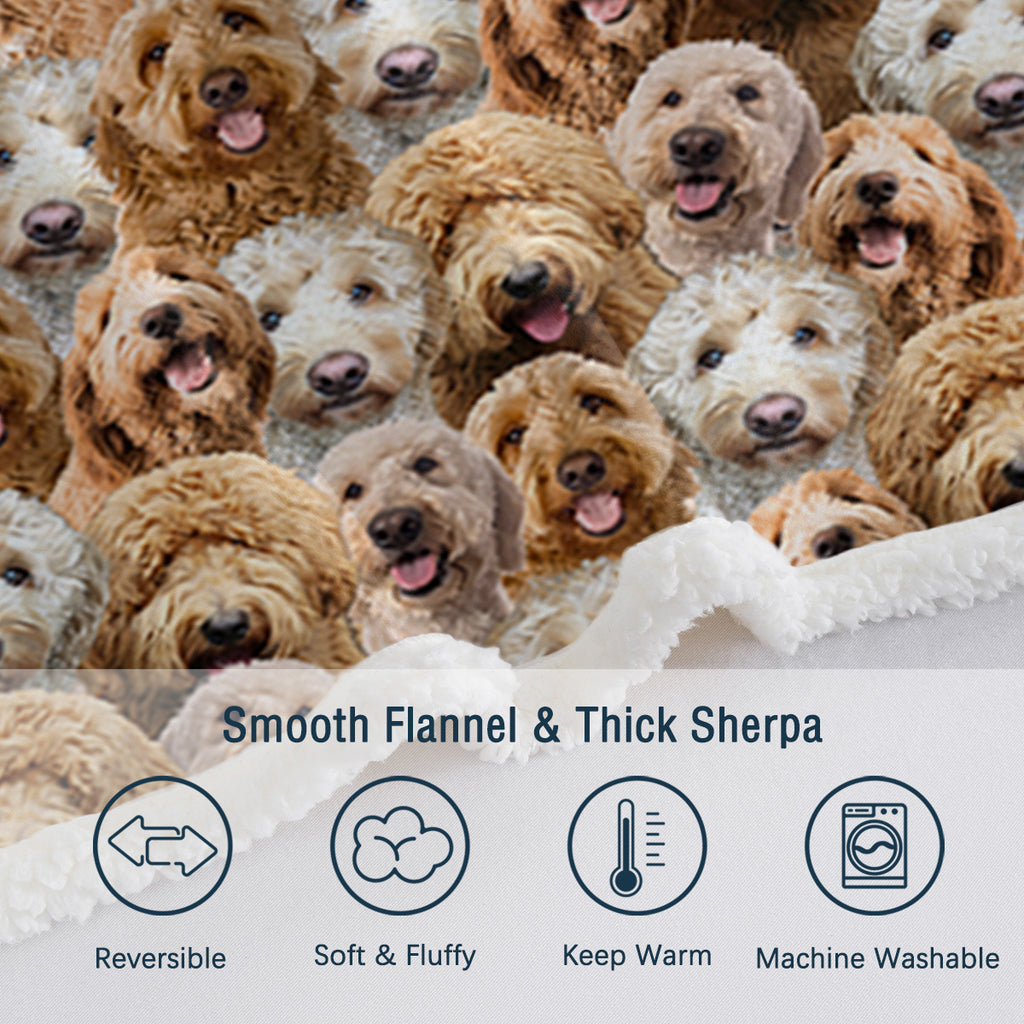 Cockapoo lovers Fleece Blanket