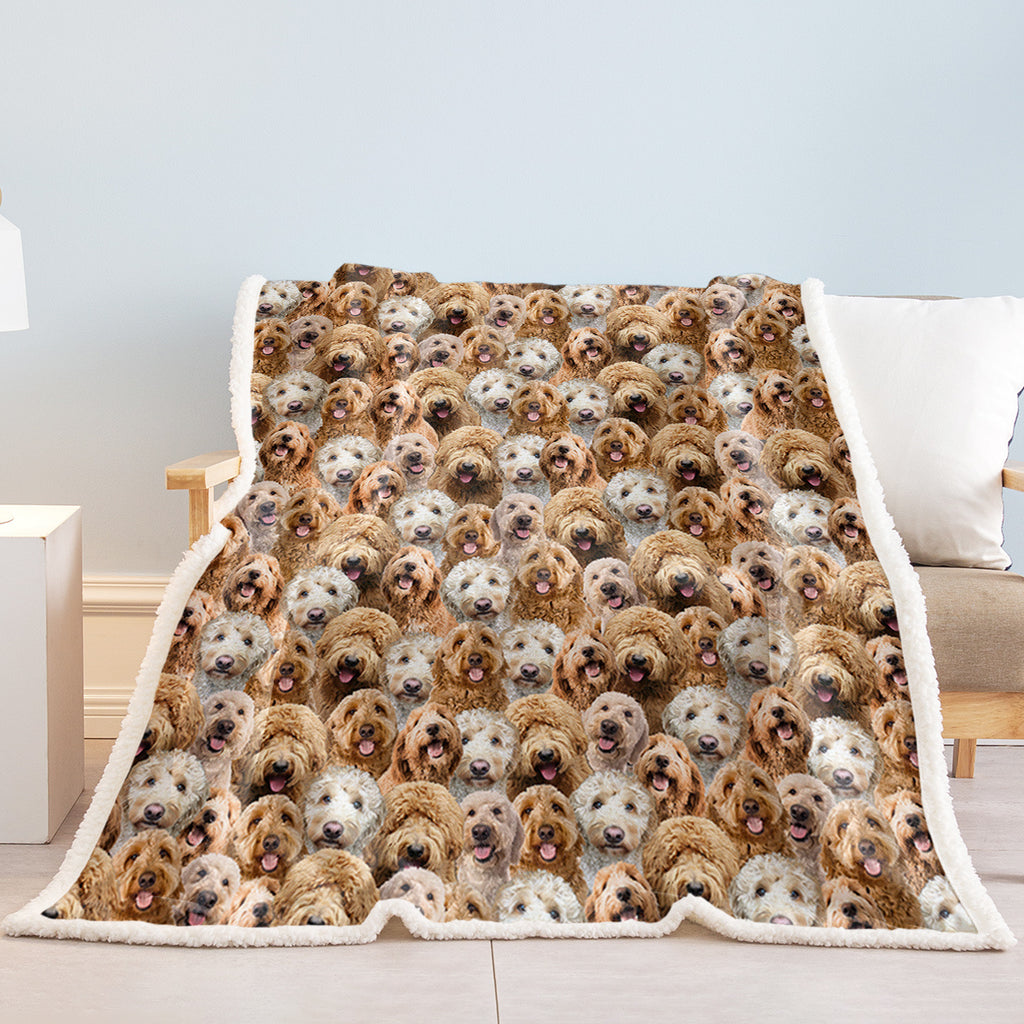 Cockapoo lovers Fleece Blanket