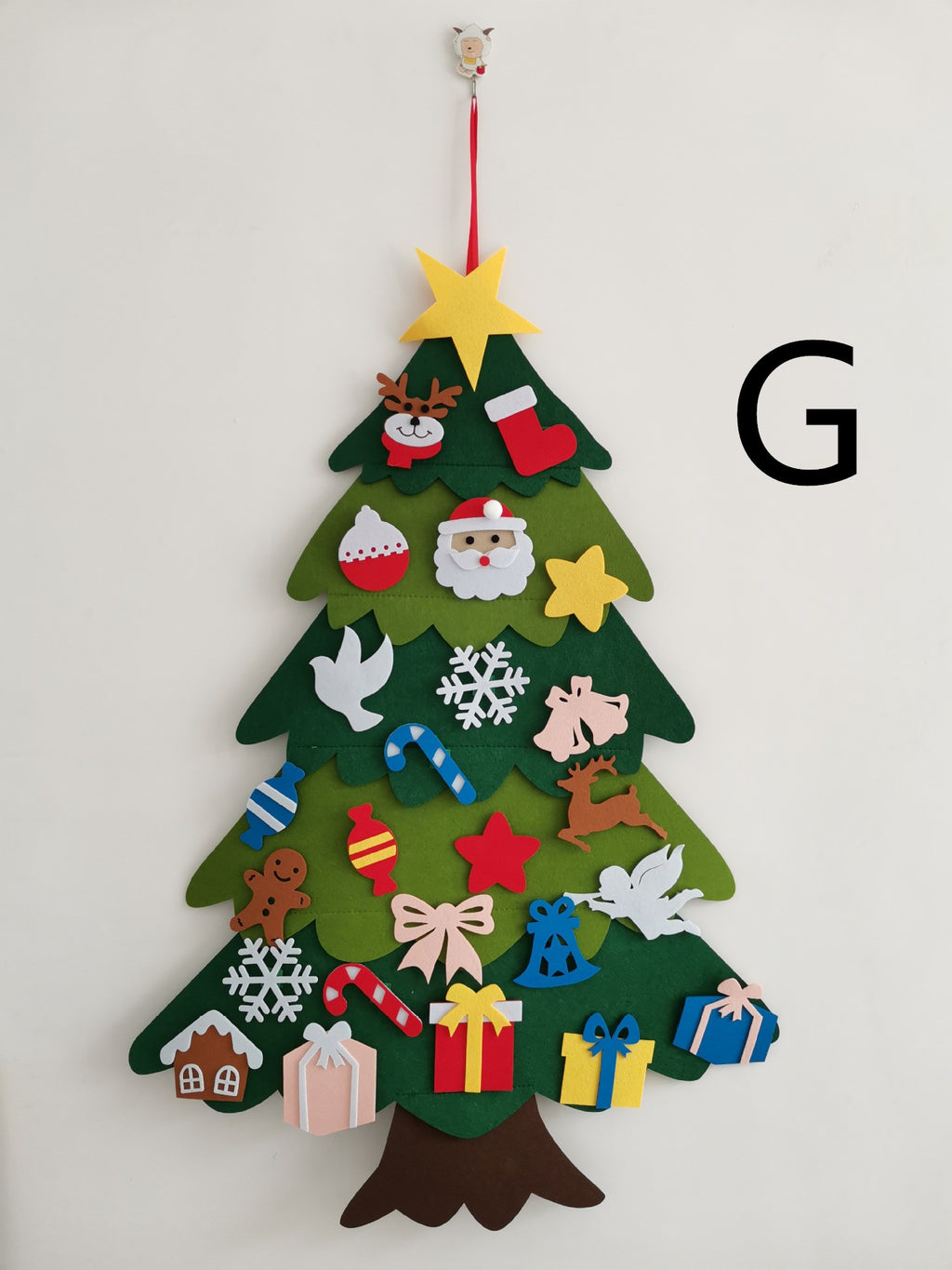 Felt Christmas Tree With Three-dimensional Christmas Tree