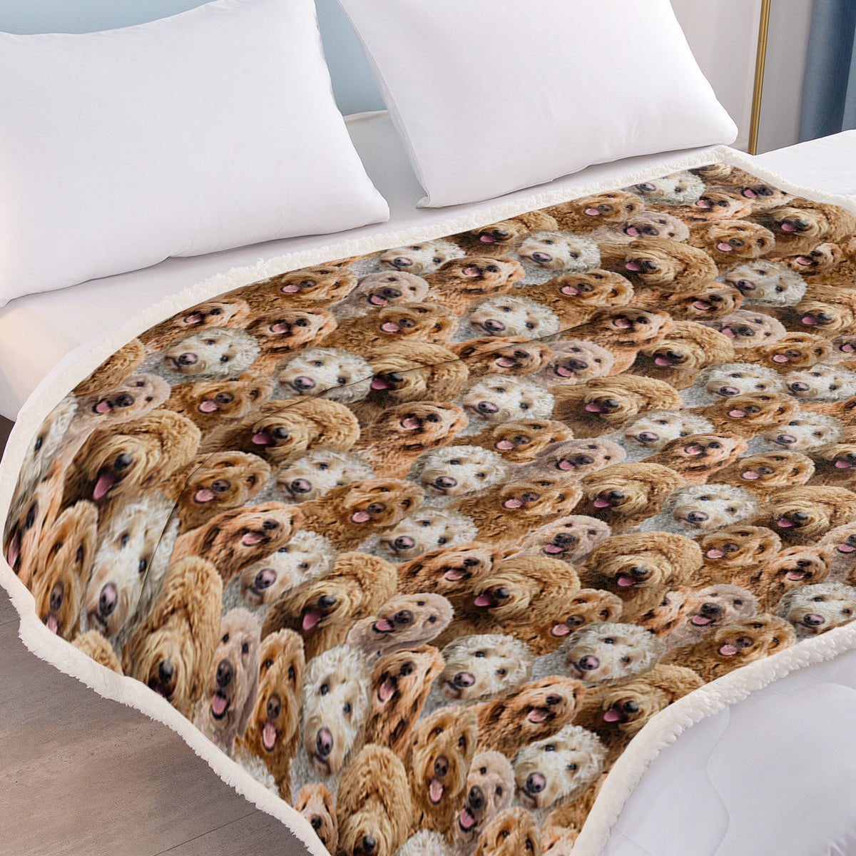 Cockapoo lovers Fleece Blanket