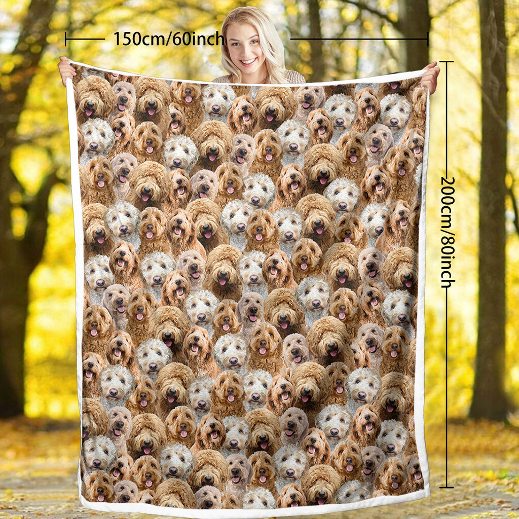 Cockapoo lovers Fleece Blanket